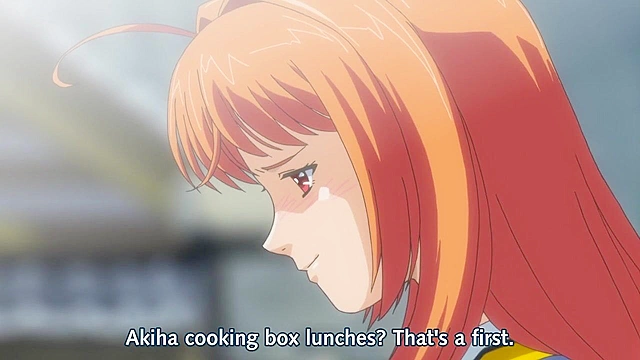 Senpai loses her virginity to a guy in the public locker room