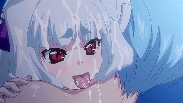 Furry doggirl gets fucked with a big cock down her throat