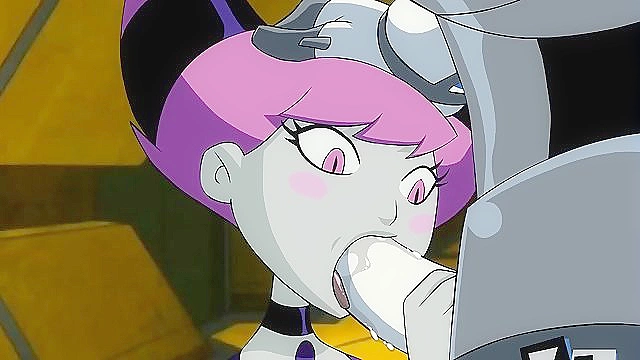 Teen Titans Cyborg gets his dick sucked by Jinx