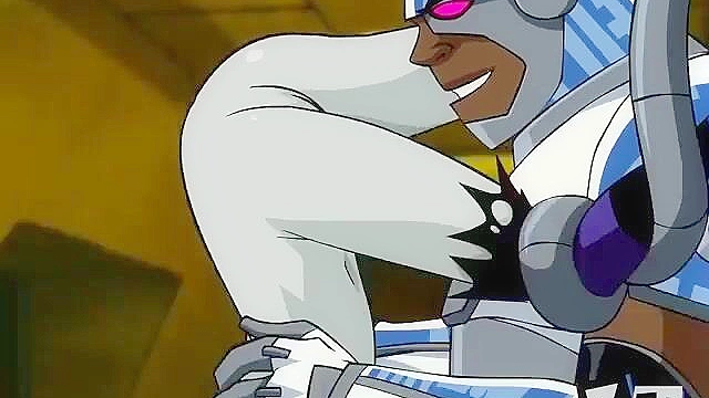 Teen Titans Cyborg gets his dick sucked by Jinx