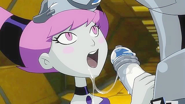 Teen Titans Cyborg gets his dick sucked by Jinx
