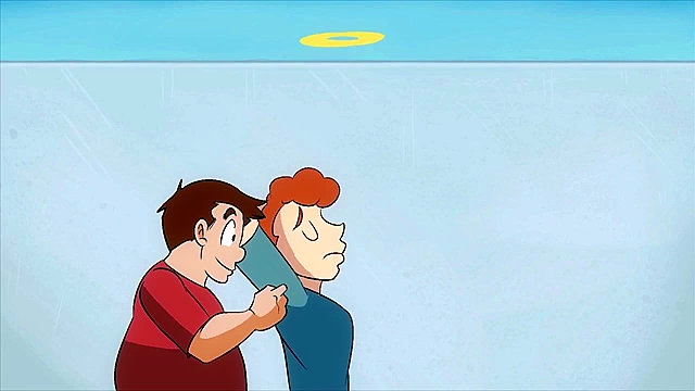 Chichi gets on her knees and deepthroat's goku's meaty cock