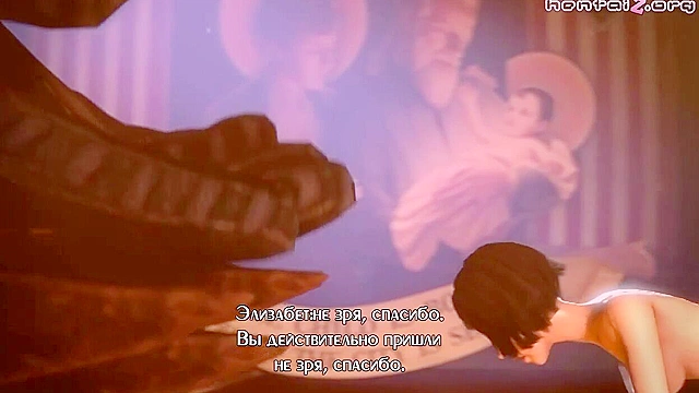 Bioshag - Bioshock Elizabeth gives a monster a blowjob, facial, and hardcore fuck