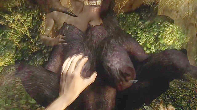 Hot 3d redhead is riding your cock when she transforms in to a werewolf