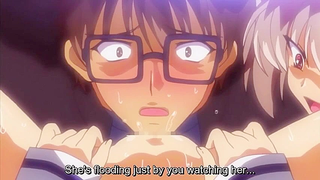 Busty teen futanari fucks a schoolgirl's mouth and asshole