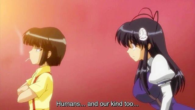 Busty teen futanari fucks a schoolgirl's mouth and asshole