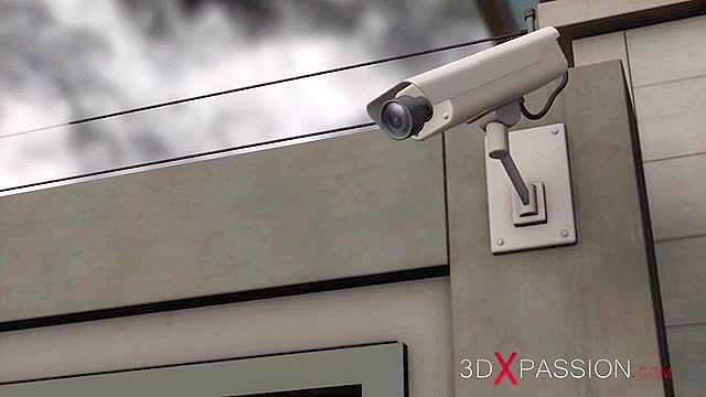 Super hot 3d ebony girl with cow boobs in restraints for intense anal