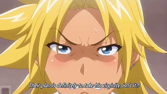 Anime schoolgirls turned pro whores have a strapon lesbian orgy