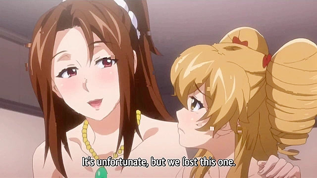 Anime schoolgirls turned pro whores have a strapon lesbian orgy