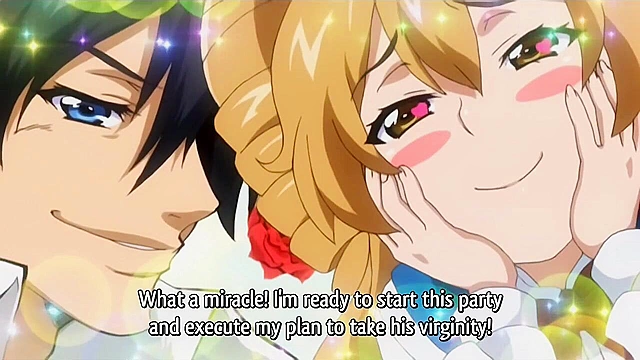 Anime schoolgirls turned pro whores have a strapon lesbian orgy