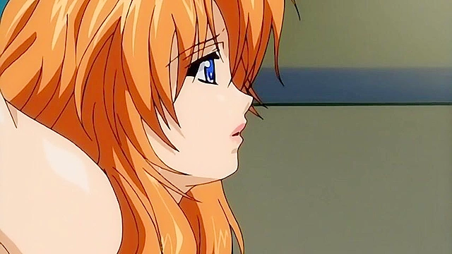 Hentai Redhead with huge tits gets fucked raw in her virgin pussy and asshole