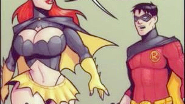 Robin spies batgirls juicy round ass and pussy and he fucks her backdoor