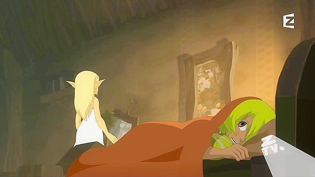 Wakfuck - Elf licks the lesbian pussy of spoiled ebony princess