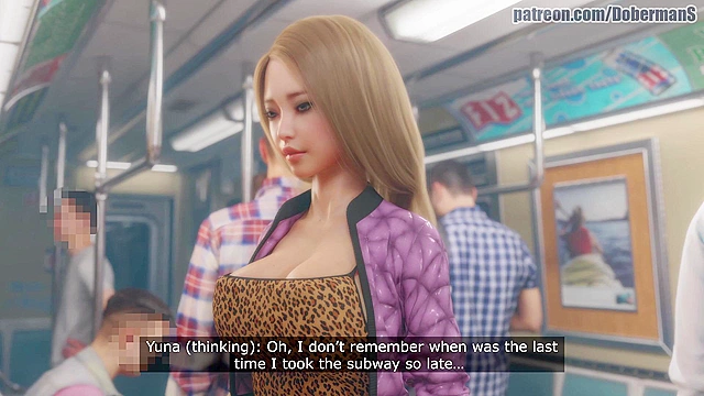 Cheating girlfriend sucks big dicked pervert on train - 3d comic porn