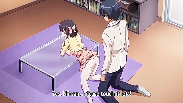 Love 2 Quad 2 - Nii-san gets a blowjob from petite anime teen