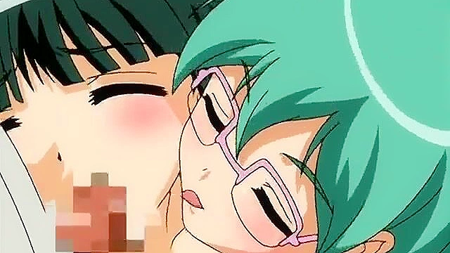 Sexy anime schoolgirl loses a kendo match and has to suck his dick