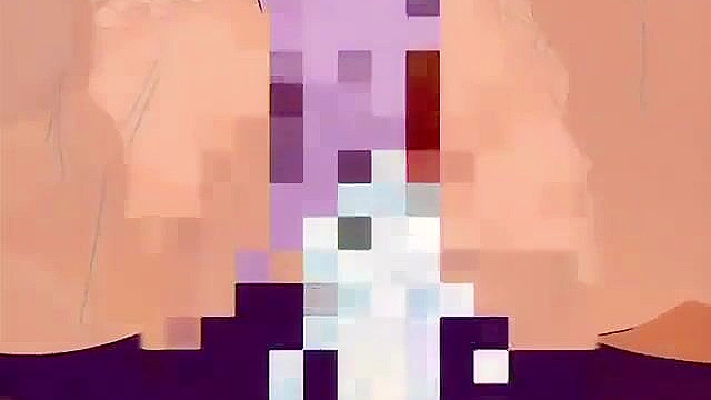 Sexy anime schoolgirl loses a kendo match and has to suck his dick