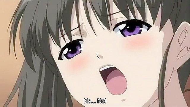 Teen guy sprays his hot load on girlfriends face then she rides his cock in hentai sex