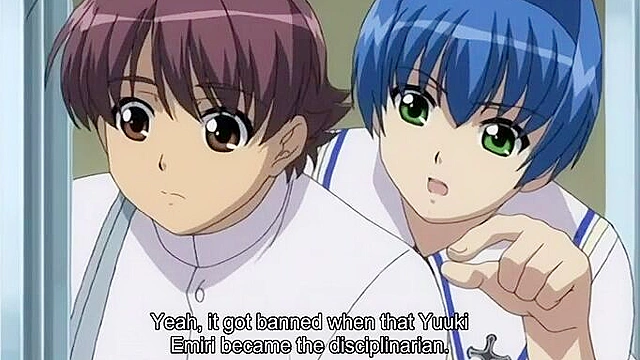 Teen guy sprays his hot load on girlfriends face then she rides his cock in hentai sex