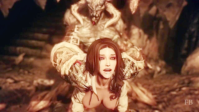 Ava the Last Blade 2 - Zombie knocks out boyfriend then roughly fucks his girlfriend