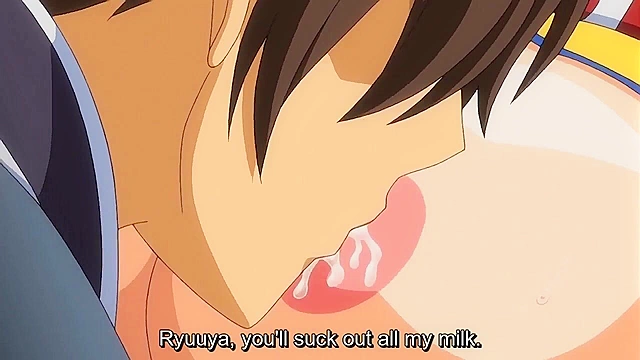 Oppai Heart 2 - Pregnant anime schoolgirl gets creampied while her tits leak