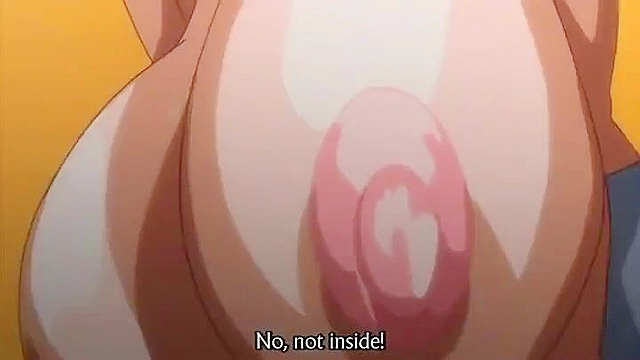 Ogres roughly face fuck a hentai girl and shoot their cum down her throat