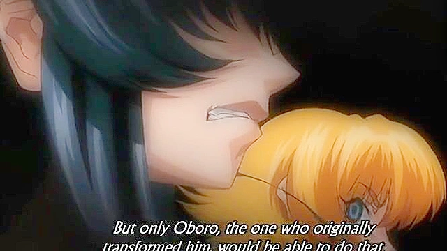 Ogres roughly face fuck a hentai girl and shoot their cum down her throat