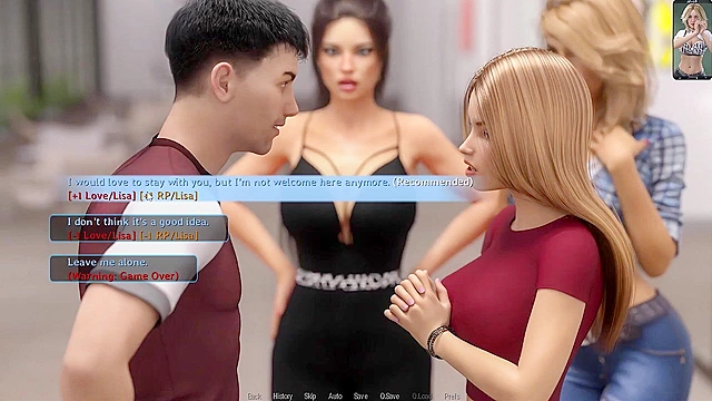 Reunion - Busty Brunette gets pussy licking and rides cock cowgirl - game walkthrough