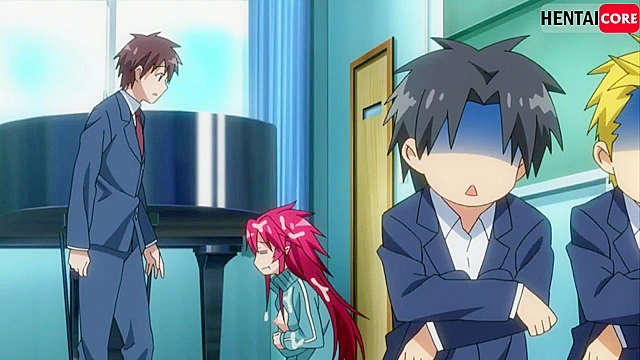 Dinner for Vampire (english dubs) - Succubus vampire is gangbanged in school class