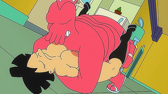 Amy Wong and Zoidberg debauchery with massive creampie