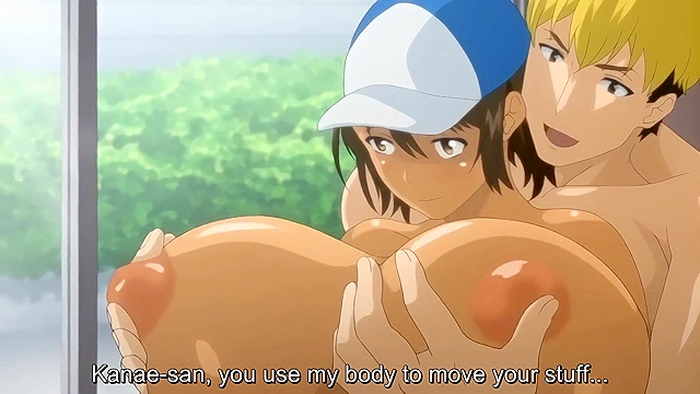 First Married Woman 3 - Huge titty mom pays the moving guy with hardcore hentai sex