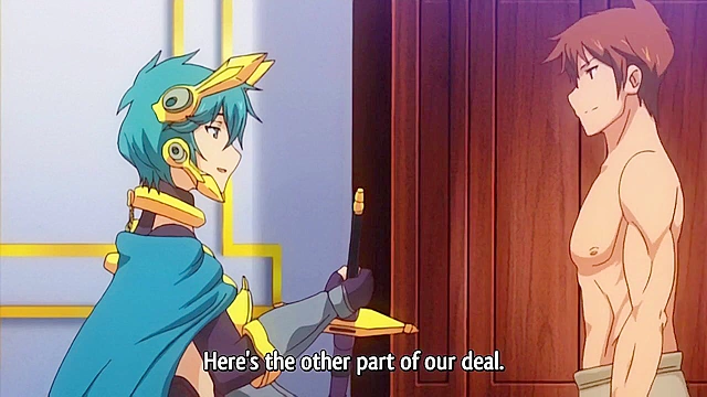 Rance Quest for Hikari 3 - Swimsuit girl gives a rough handjob and public fuck