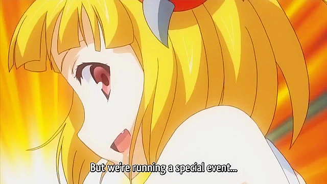 Rance Quest for Hikari 3 - Swimsuit girl gives a rough handjob and public fuck