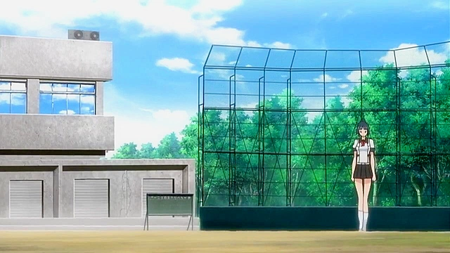 Last Waltz 1 - Busty maid gives her first blowjob and titty fuck then gets massive hentai cum facial