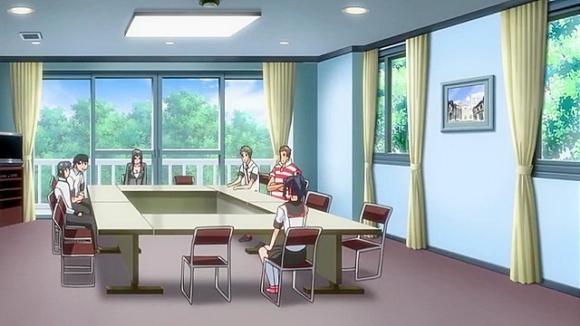 Last Waltz 1 - Busty maid gives her first blowjob and titty fuck then gets massive hentai cum facial