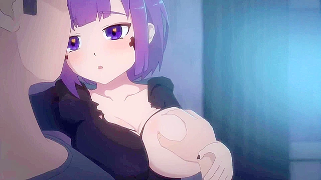 Cartoon gamer girl gets her big titties used for fuck and facial