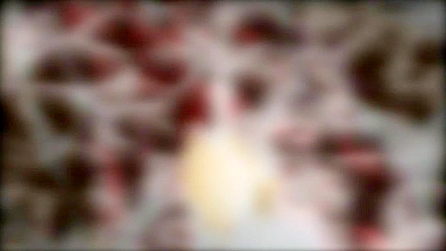 Dirty schoolgirl gives a sloppy blowjob in the bathroom to shy guy