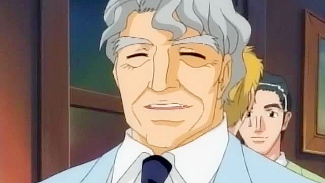 Redhead anime girl gets eaten out by old man and then is fucked deep