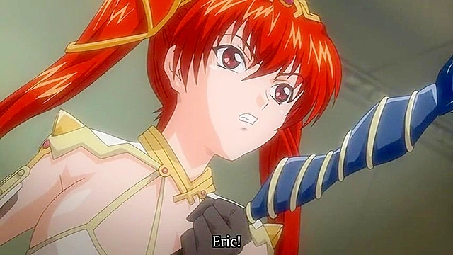 Redhead princess is on her knees pleasing her master