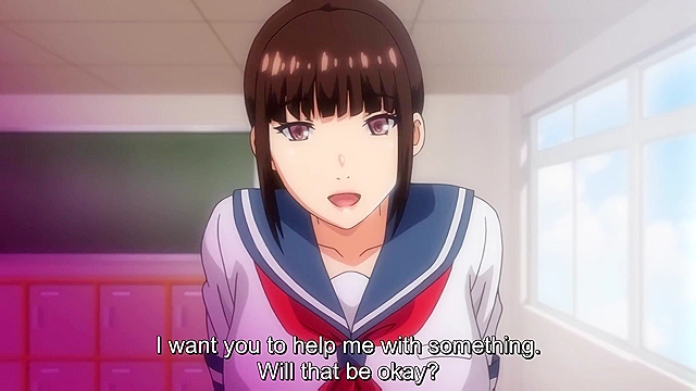 Class Rep Believes in the Hypnosis App 1 - Busty hentai schoolgirl uses app to fuck student