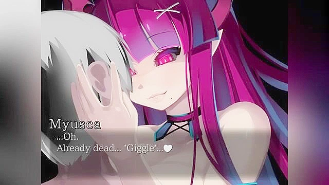 Demon succubus babe kissing and draining life - ASMR