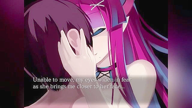 Demon succubus babe kissing and draining life - ASMR