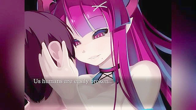 Demon succubus babe kissing and draining life - ASMR