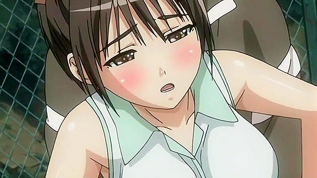 Dirty anime sister talks nasty to her brother and gives him a blowjob and facial