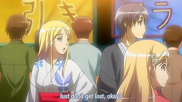 Dirty anime sister talks nasty to her brother and gives him a blowjob and facial