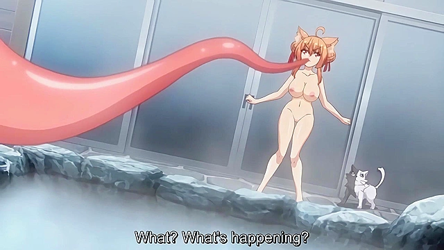 Hyakkiya Detective Office 2 - Cute catgirl gets her dirty pussy licked by tongue monster