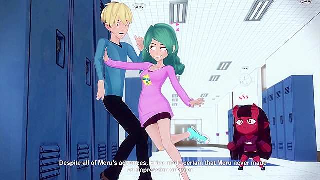 Meru the Succubus 2 - Demon schoolgirl fucks the virgin nerds of the chess club