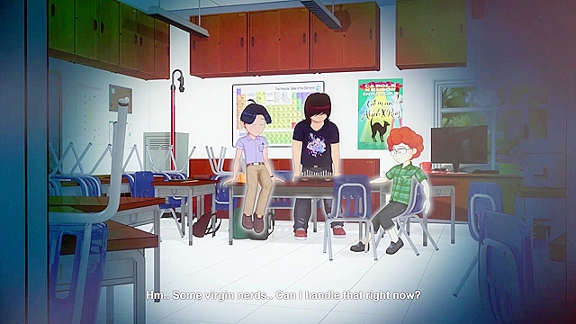 Meru the Succubus 2 - Demon schoolgirl fucks the virgin nerds of the chess club