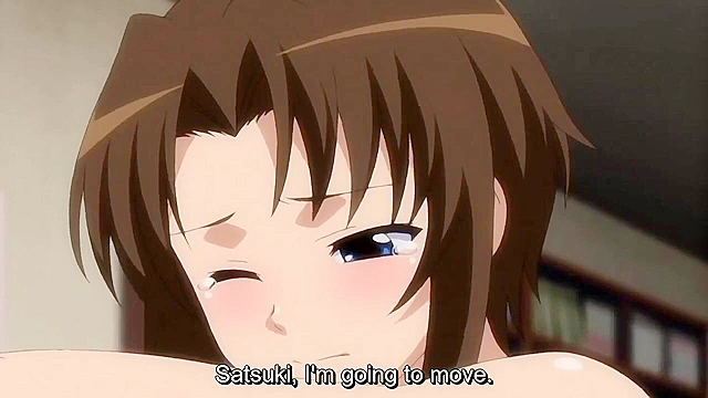 Sporty teen anime girls have an orgy with multiple facials in the school library