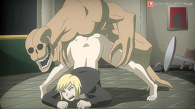 Parasite Eve The stranger - Futa monster attacks with big purple dick